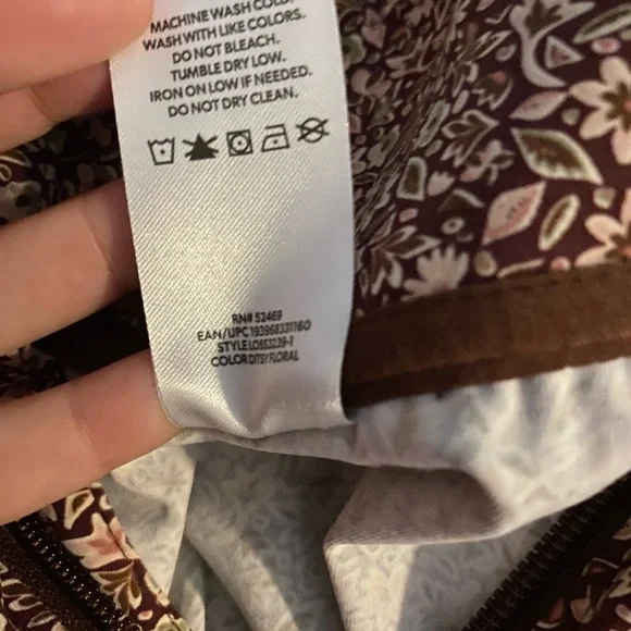 New, Members Mark, floral, quarter zip, Travel Pullover - Picture 10 of 10